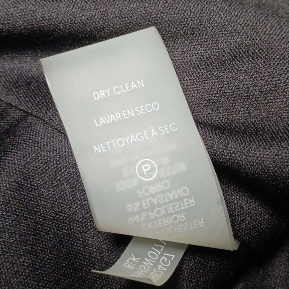 NEW Calvin Klein Off-The-Shoulder High-Low Dress Black Beading Detail Size 4 - Picture 15 of 16